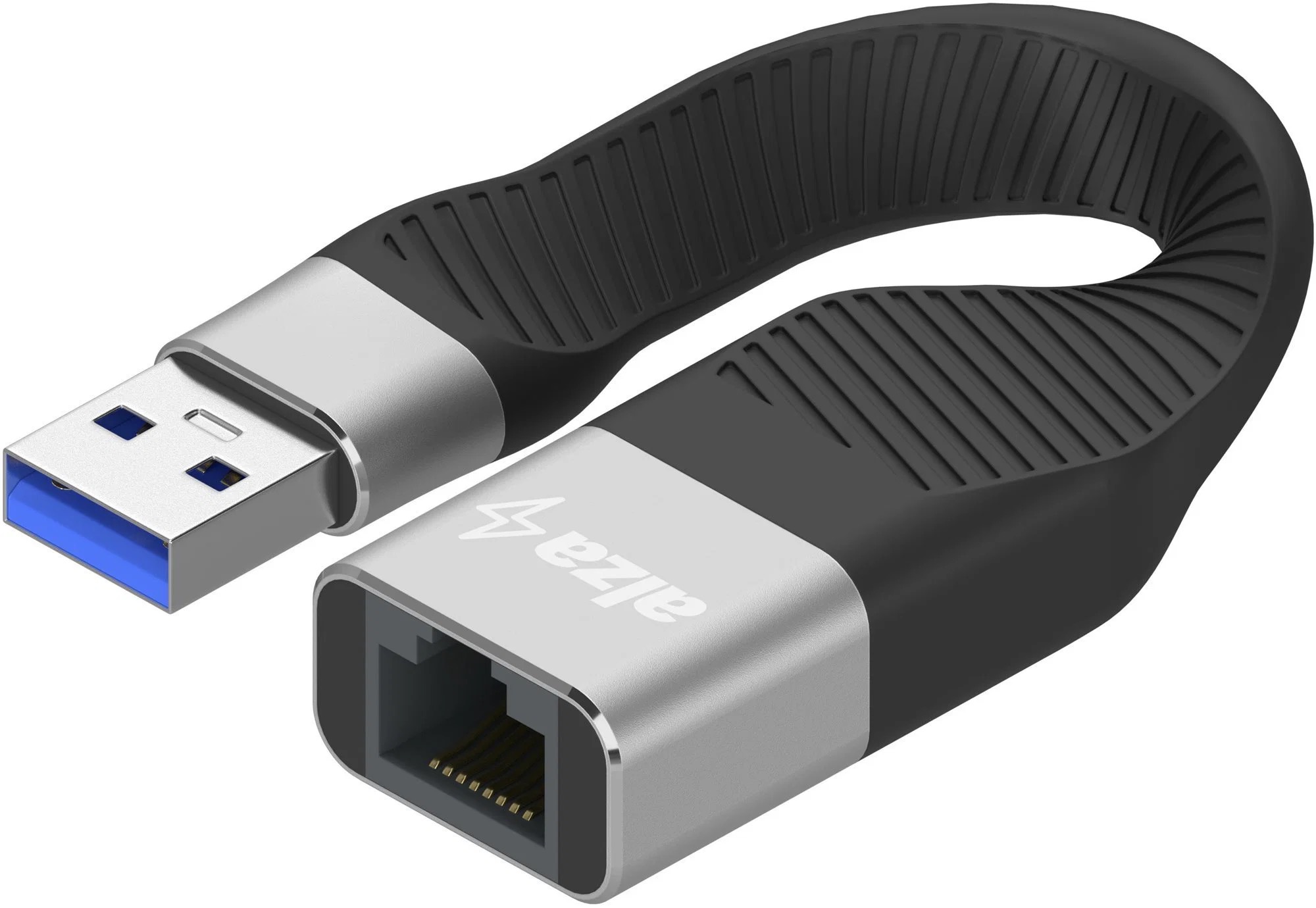 AlzaPower FlexCore USB-A (M) to RJ-45 (F)