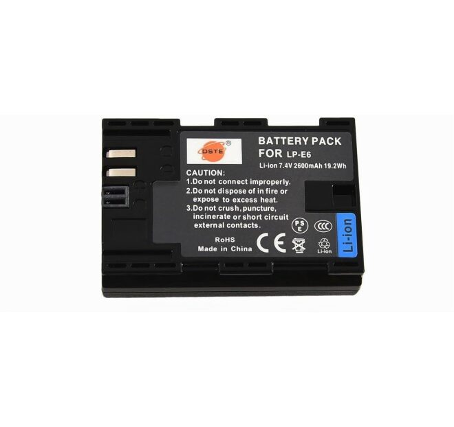 Baterie DSTE pro LP-E6, 2600mAh