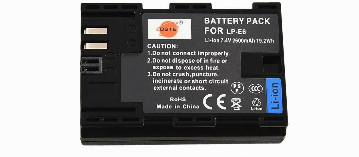 Baterie DSTE pro LP-E6, 2600mAh