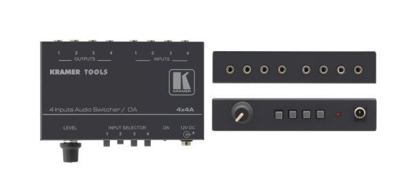 Kramer 4X4A 4Inputs Audio Switcher/DA Kramer 4X4A 4Inputs Audio Switcher/DA