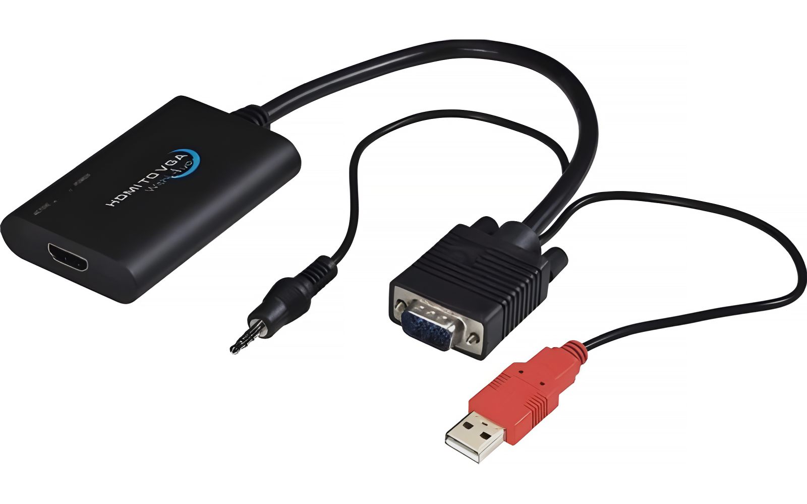 PremiumCord HDMI elektronický konvertor na VGA + audio