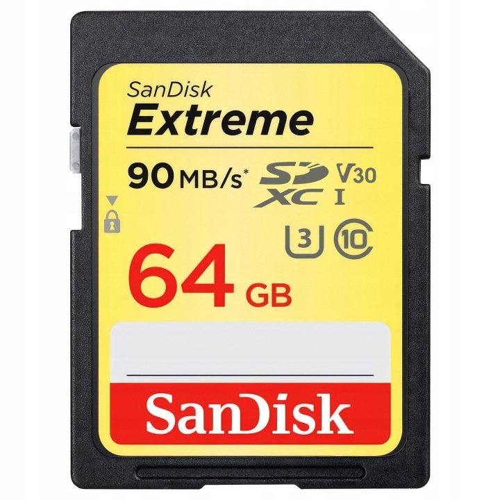 SanDisk SDXC 64GB Extreme PLUS (90MB/s)