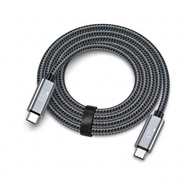 USB 4 Type-C na Type-C kabel 0.8m, 100W, 40Gbit/s