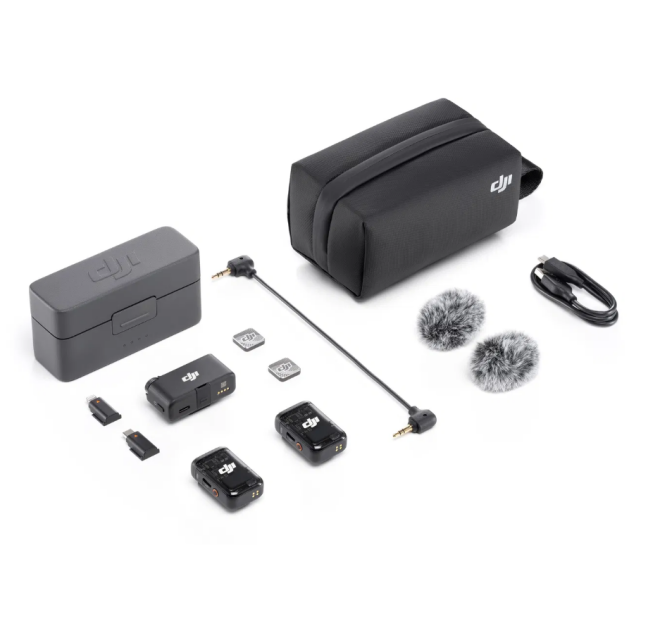 DJI Mic 2 (2 TX + 1 RX + nabíjecí pouzdro)