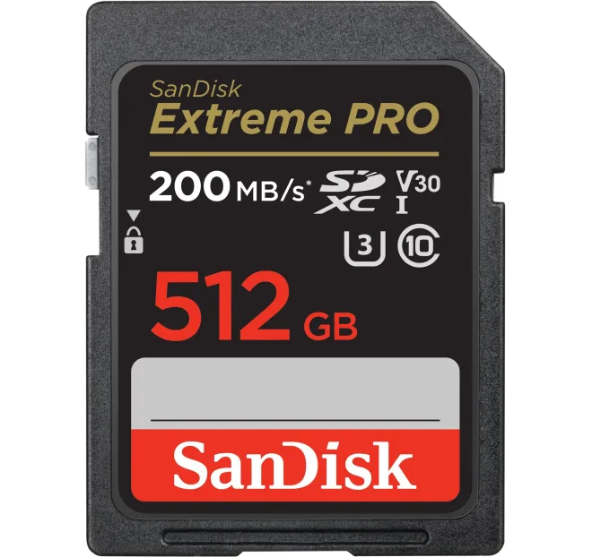 SanDisk Extreme PRO 200MB/s 512GB