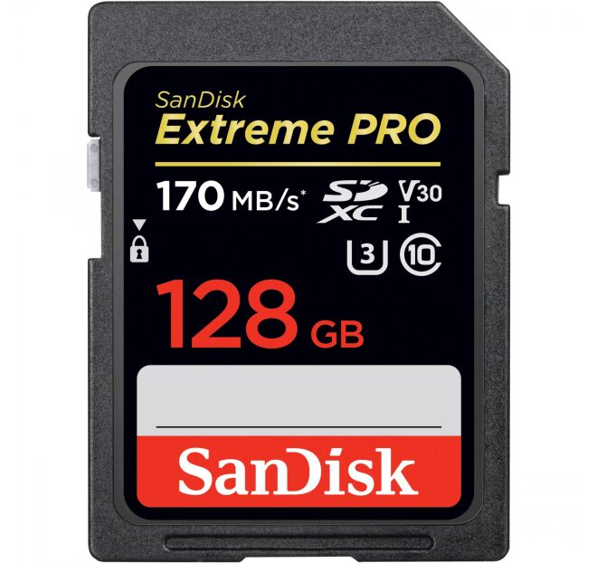 SanDisk SDXC Extreme Pro 170MB/s 128GB